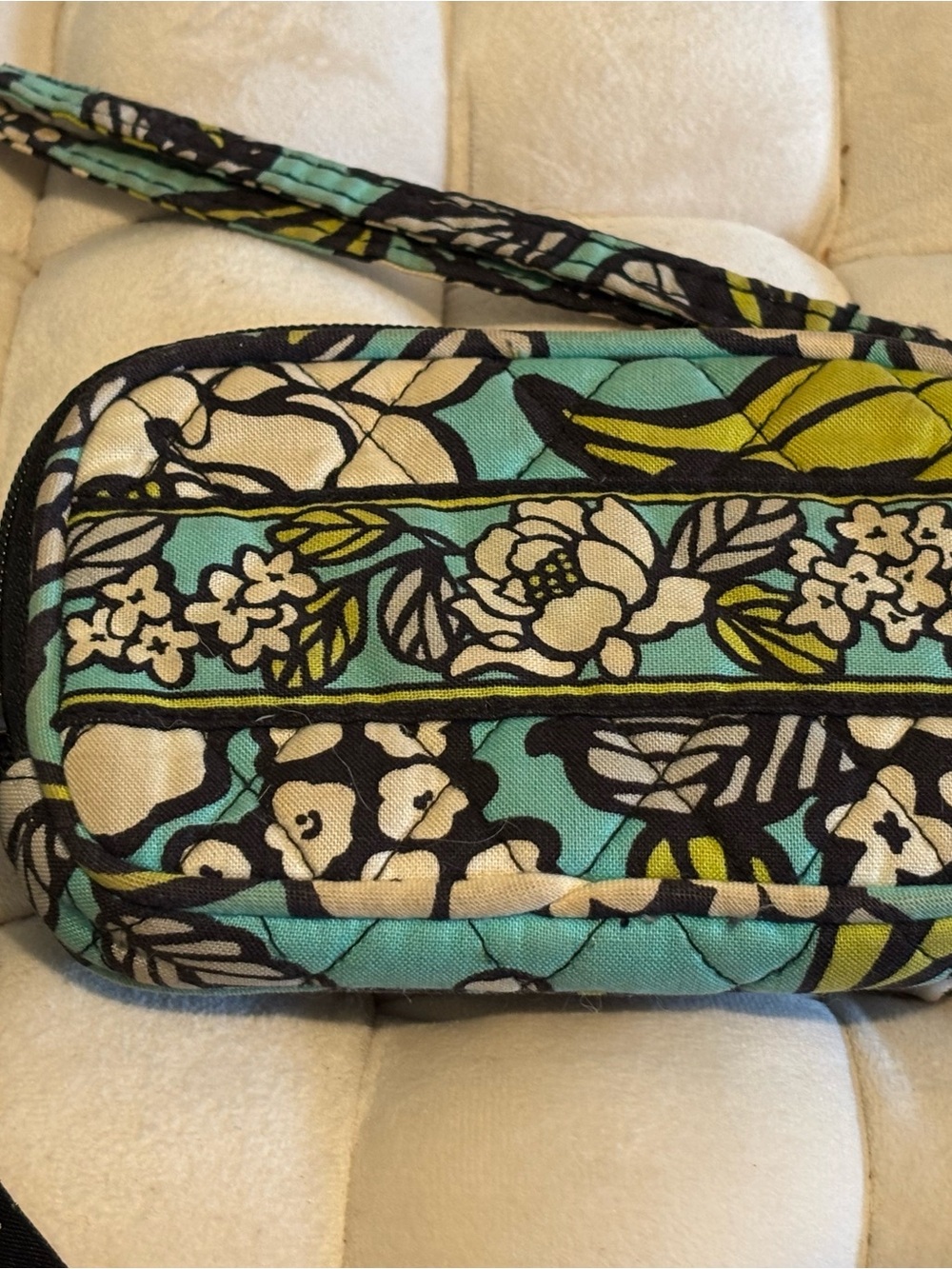 Vera Bradley Vintage Floral Quilted Wristlet